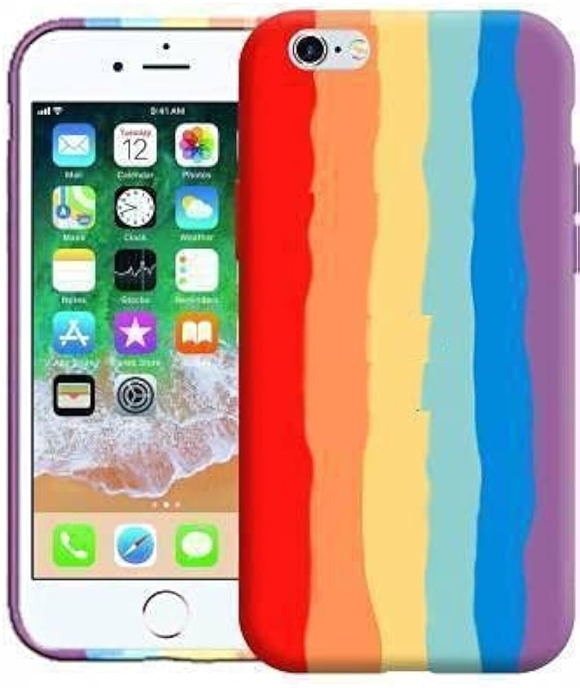 IP 6S SILICONE CASE ARCOIRIS