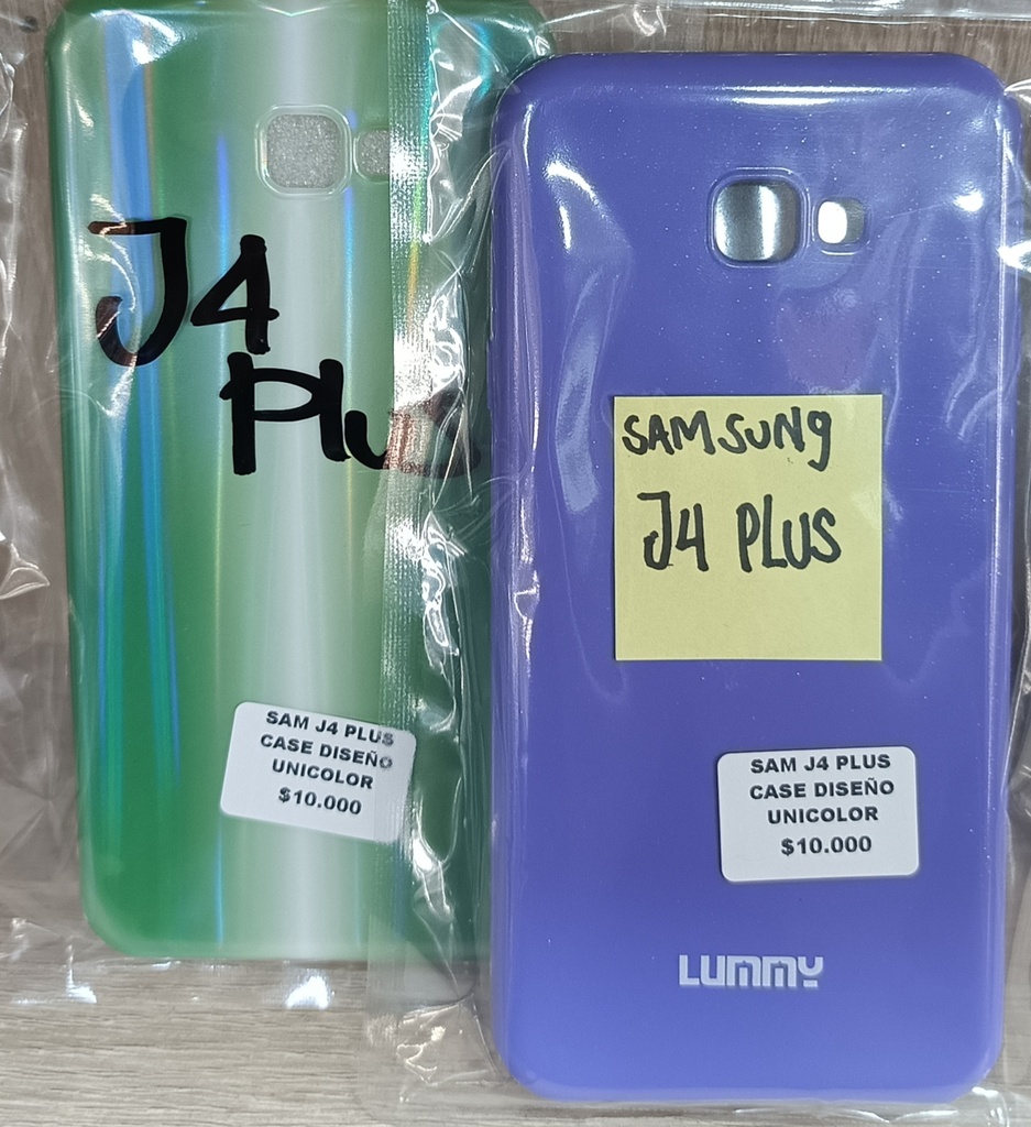 SAM J4 PLUS CASE DISEÑO UNICOLOR