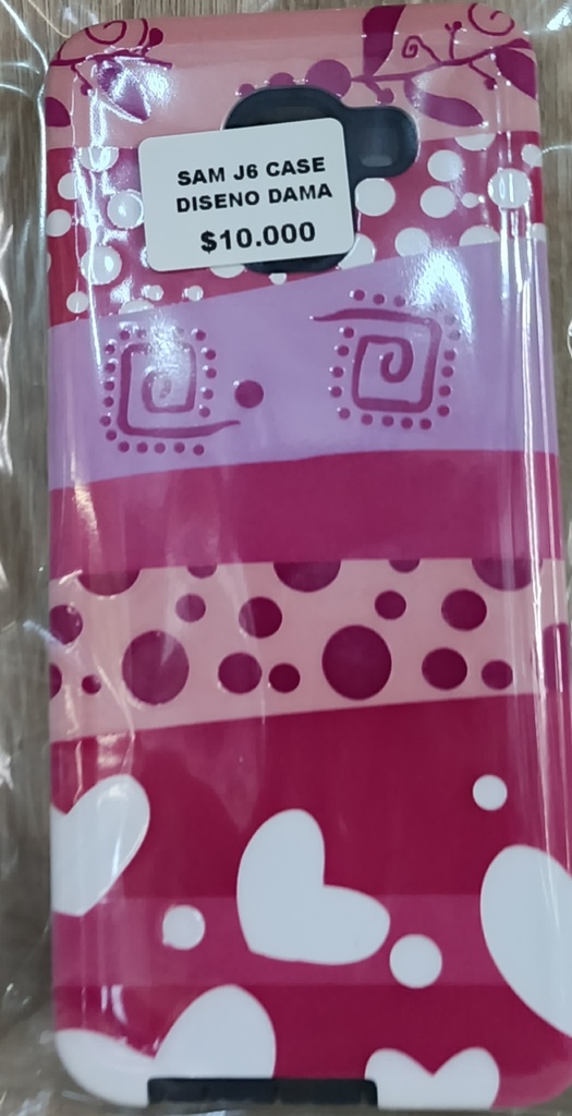SAM J6 CASE DISENO DAMA