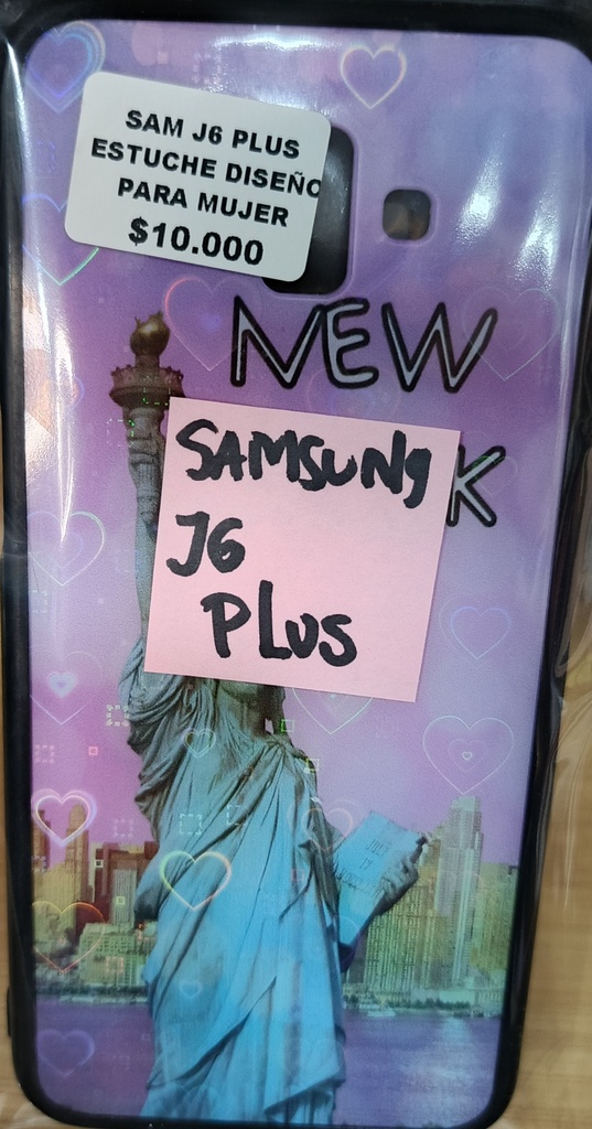 SAM J6 PLUS ESTUCHE DISEÑO PARA MUJER