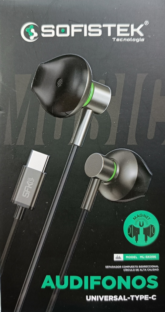 MANOS LIBRES TIPO C ML-SK096