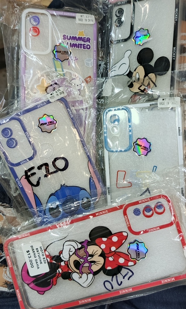 MOTO E20 ESTUCHE DISEÑO DAMA