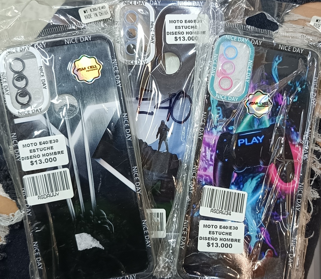 MOTO E40/E30 ESTUCHE DISEÑO HOMBRE