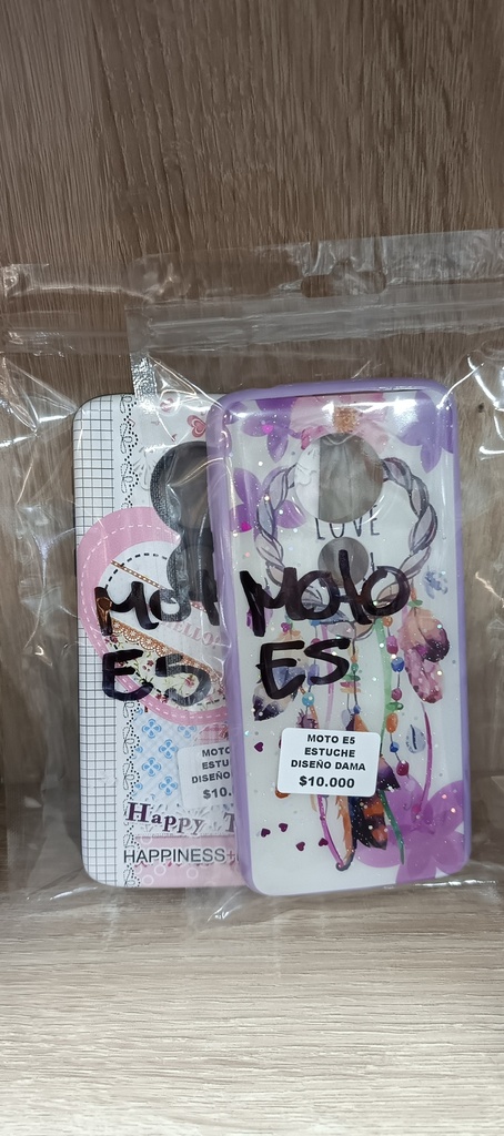 MOTO E5 ESTUCHE DISEÑO DAMA