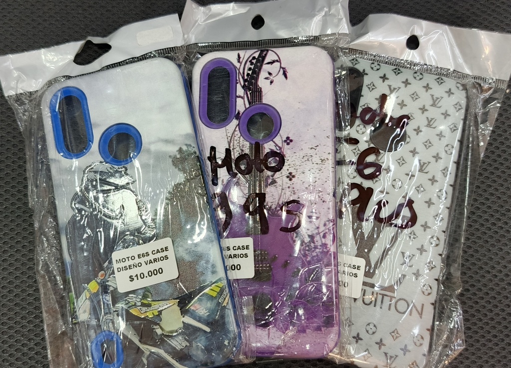 MOTO E6S CASE DISEÑO VARIOS 