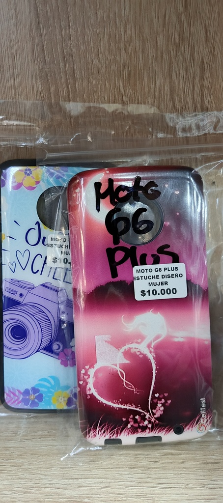 MOTO G6 PLUS ESTUCHE DISEÑO MUJER