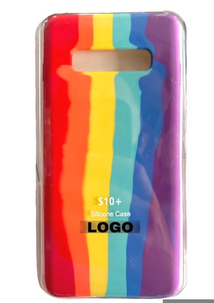 S10 PLUS SILICON CASE ARCOIRIS