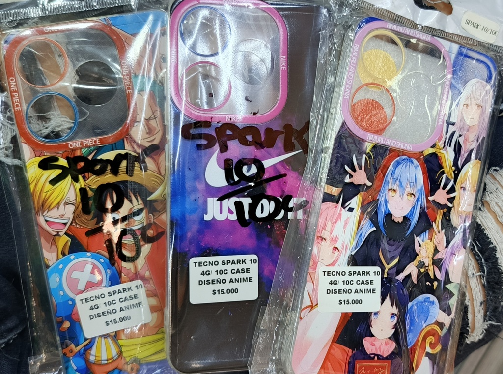 TECNO SPARK 10 4G/ 10C CASE DISEÑO ANIME