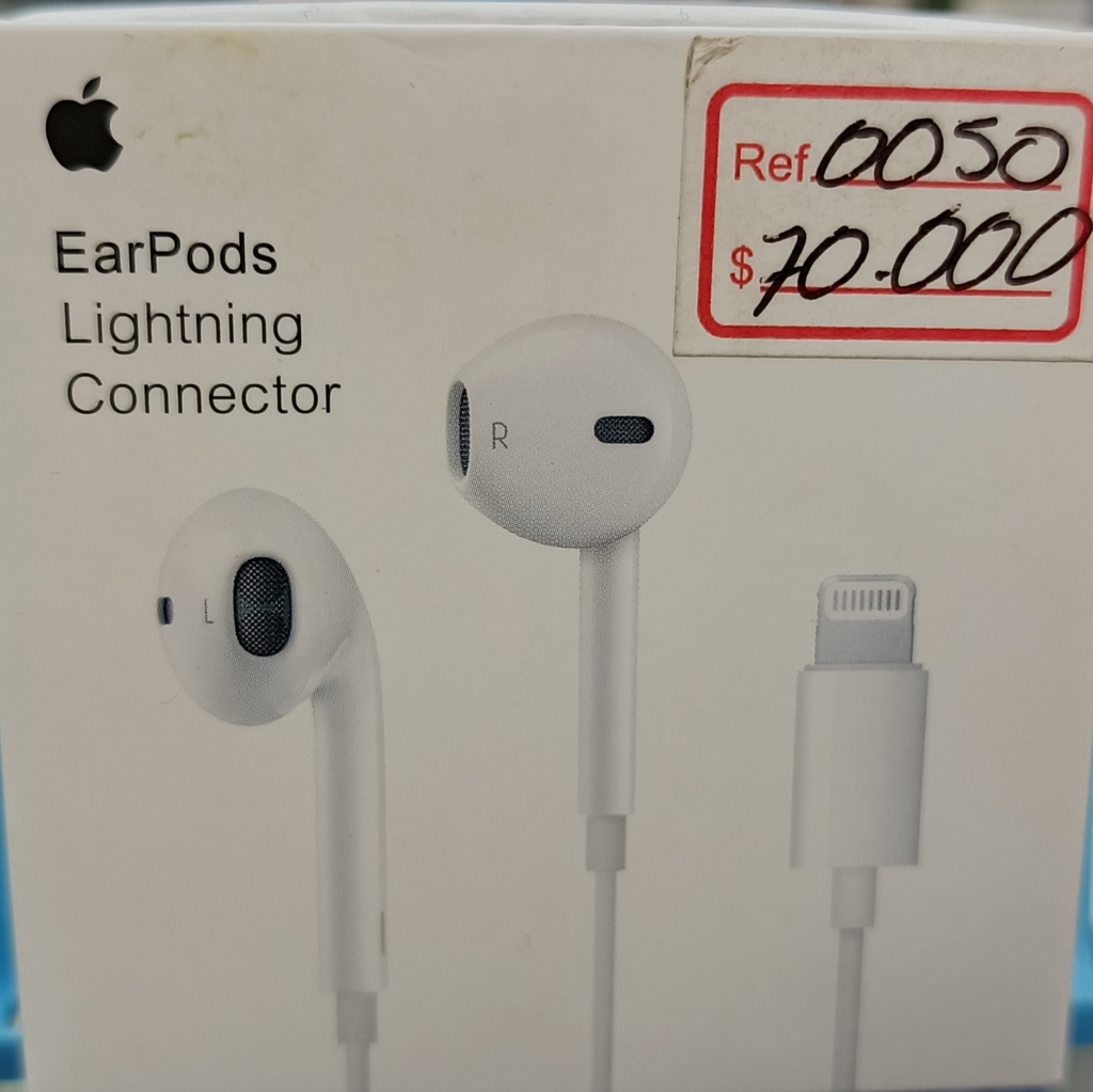 AUDIFONOS APPLE LIGHTNING ORIGINAL
