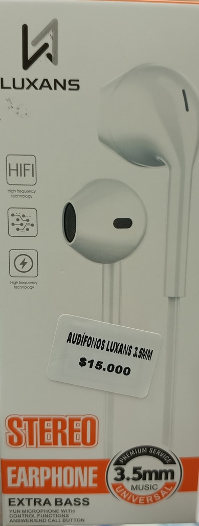 AUDÍFONOS LUXANS 3.5MM