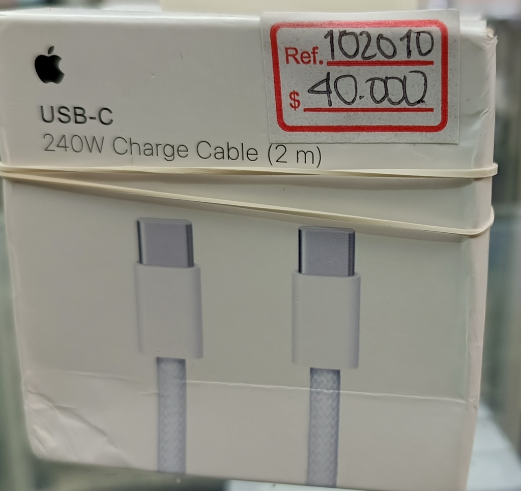 CABLE APPLE TIPO C 240W 2 METROS
