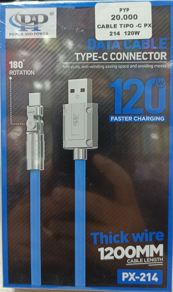 CABLE TIPO-C PX 214  120W