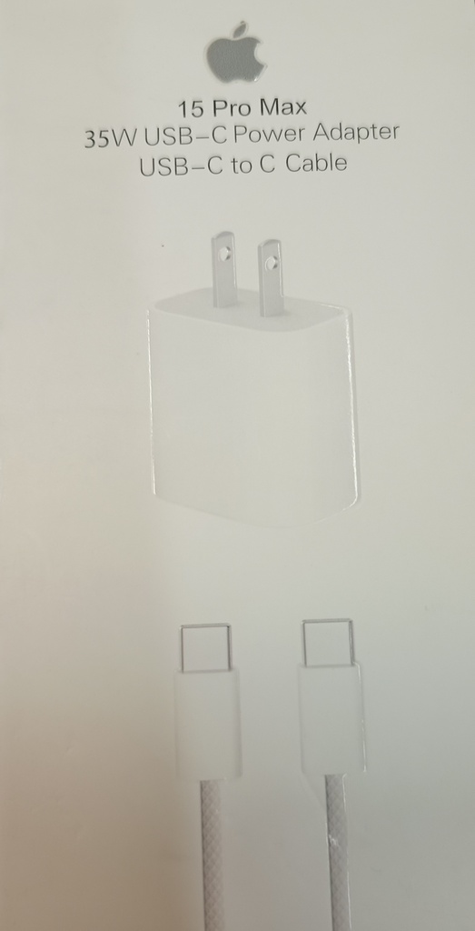 CARGADOR APPLE 35W COMPLETO 15PROMAX C+C