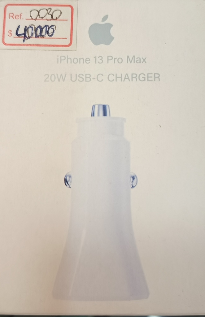CARGADOR CARRO 20W USB-C CHARGER APPLE