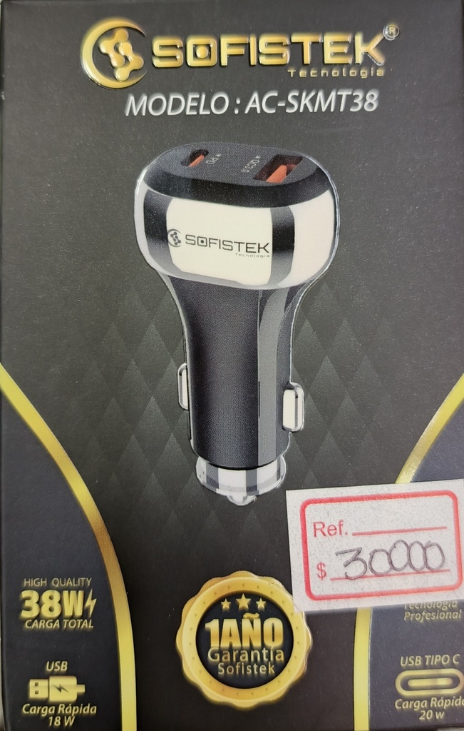 CARGADOR CARRO 38W  SKMT38