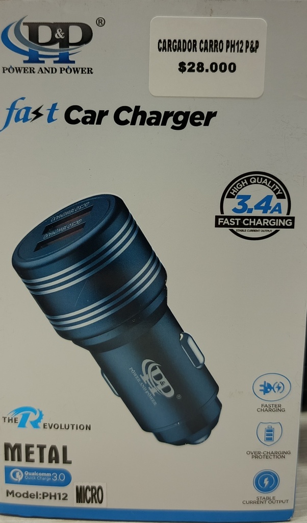 CARGADOR CARRO PH12 P&P