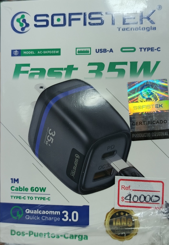 SOFISTEK CARGADOR AC-SKPD35W