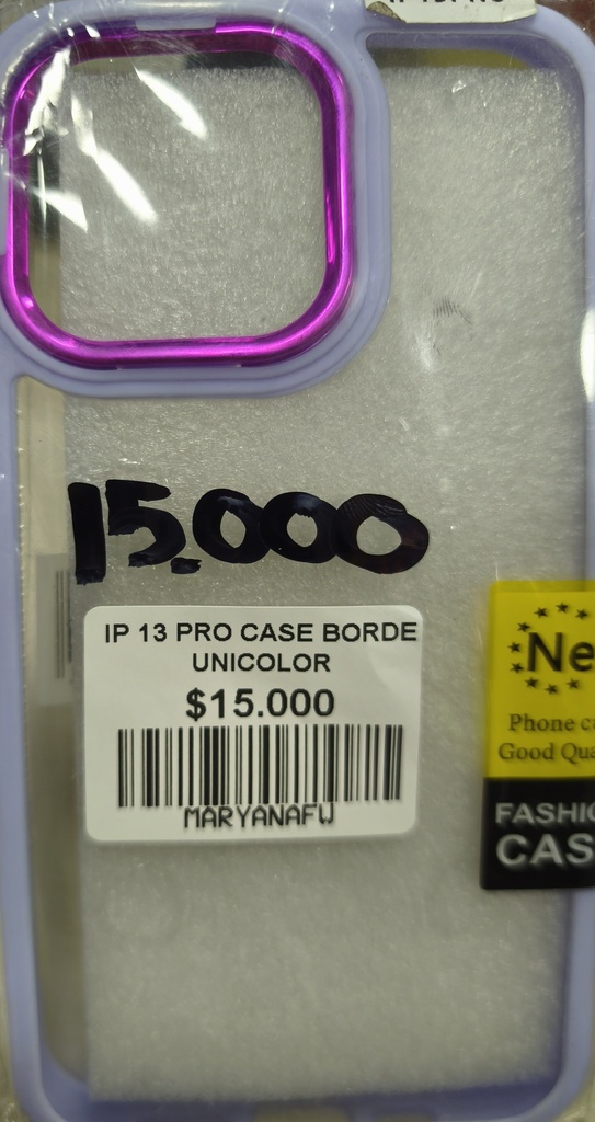 IP 13 PRO CASE BORDE UNICOLOR