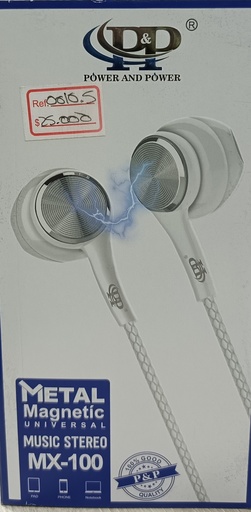 [ACCMOV] AUDÍFONOS MX-100 PLUG 3.5MM