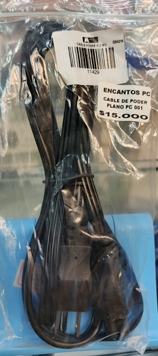 [ACCMOV] CABLE DE PODER PLANO PC 001