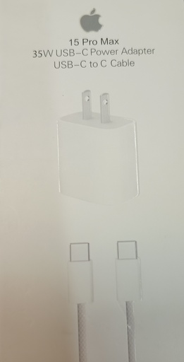 [ACCMOV] CARGADOR APPLE 35W COMPLETO 15PROMAX C+C