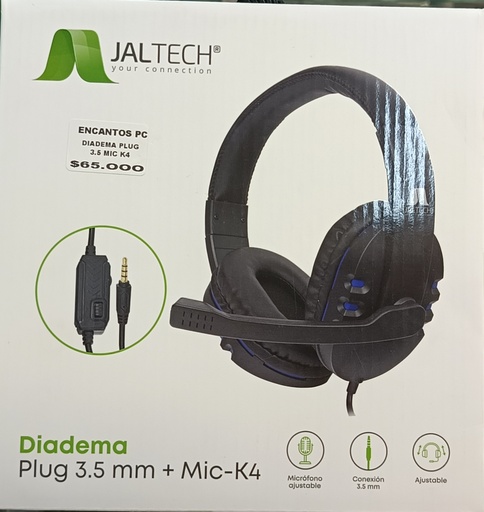 [ACCMOV] DIADEMA PLUG 3.6 MIC K4